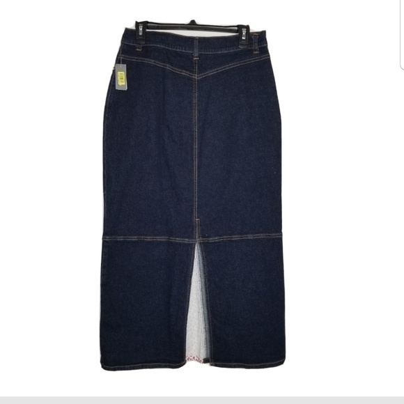 NEW Kate Landry Womens Denim mix Fabric Skirt - Picture 2 of 6